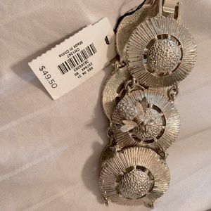 Statement gold bracelet